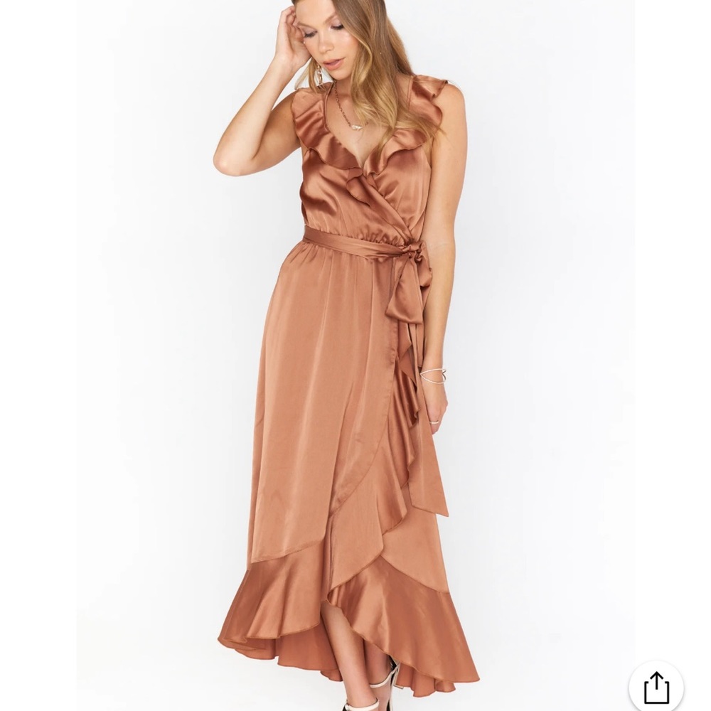 Samantha Ruffle Wrap Dress